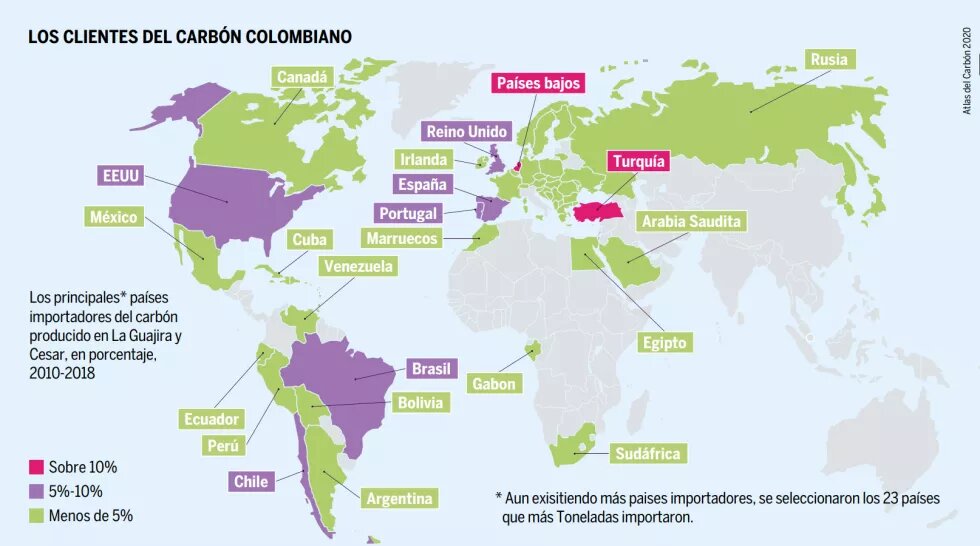 territorios de una industria que calienta el planeta