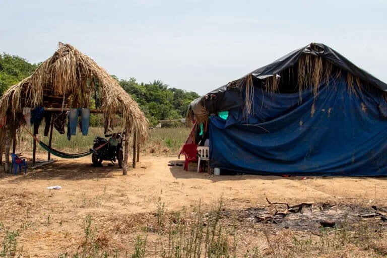 Vivienda hecha por los sikuani en Cuba libre