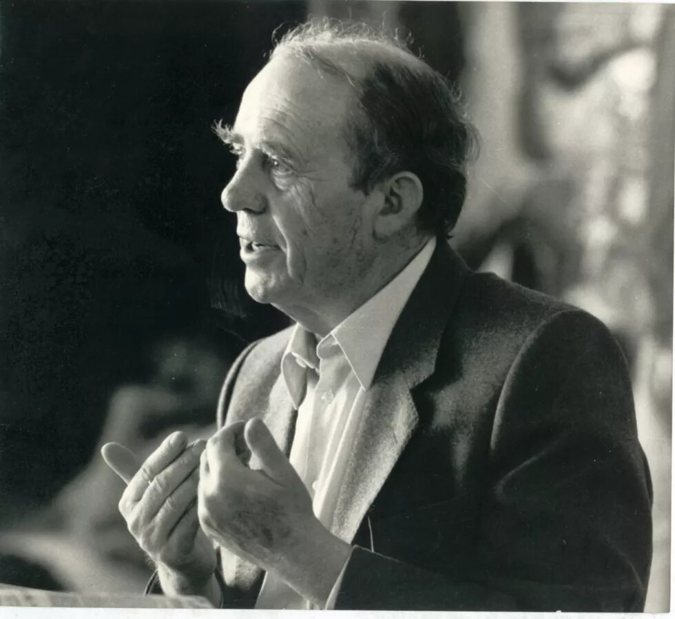 Heinrich Böll, conversando con estudiantes